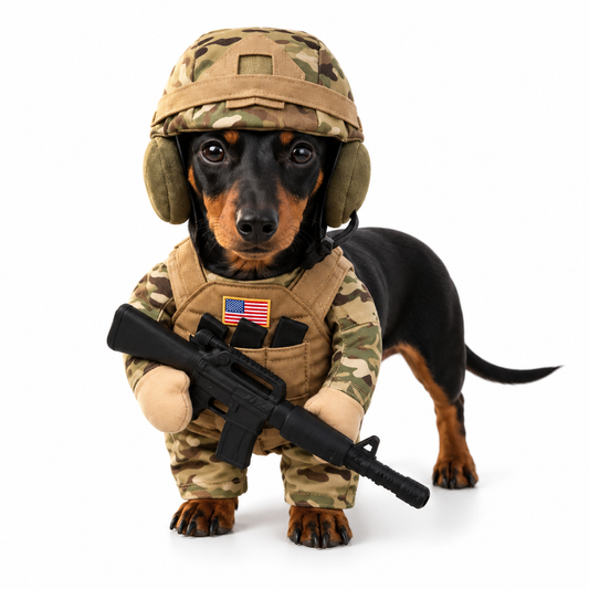 Halloween Hunde-Kostüm | "Kleiner Soldat"