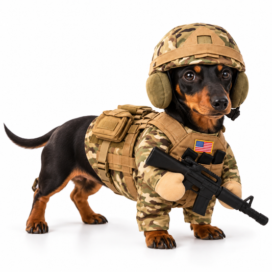 Halloween Hunde-Kostüm | "Kleiner Soldat"